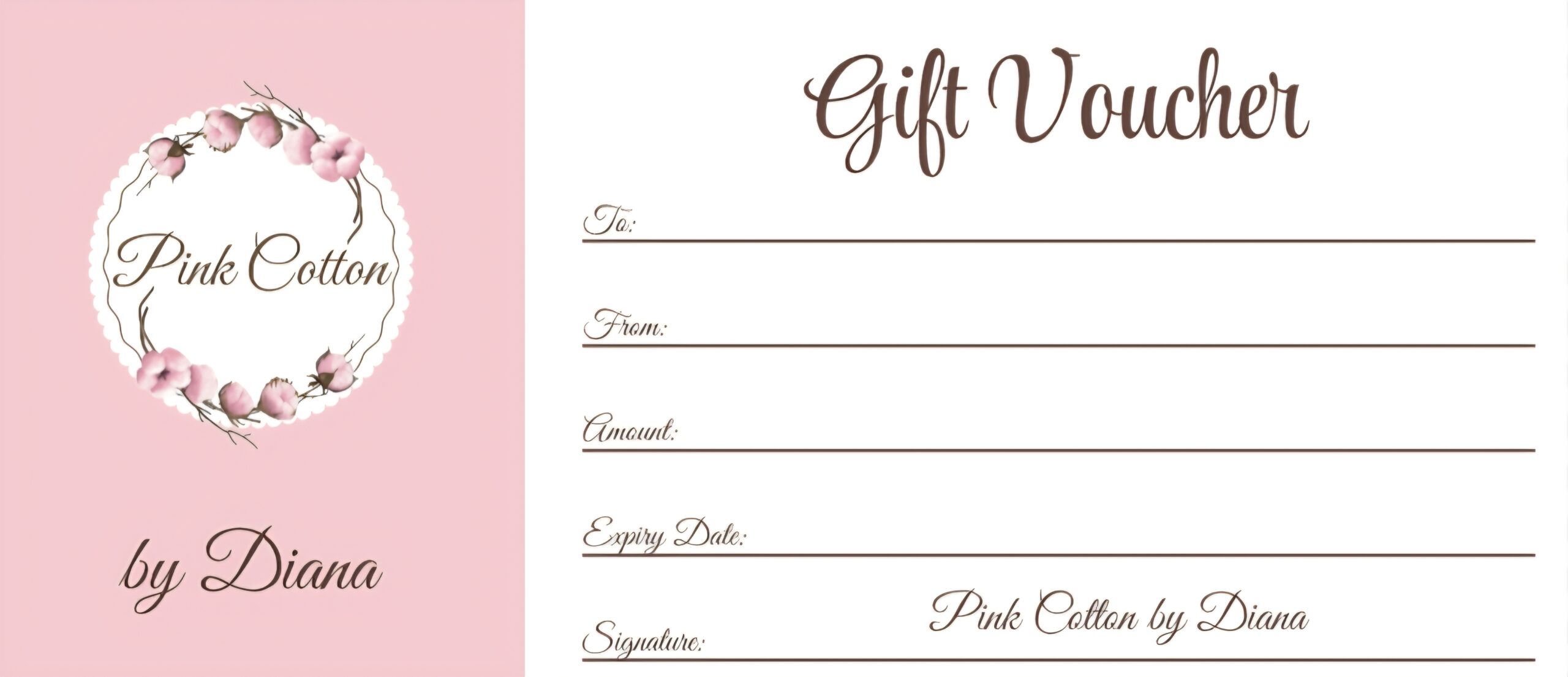 Pink Cotton Gift Voucher